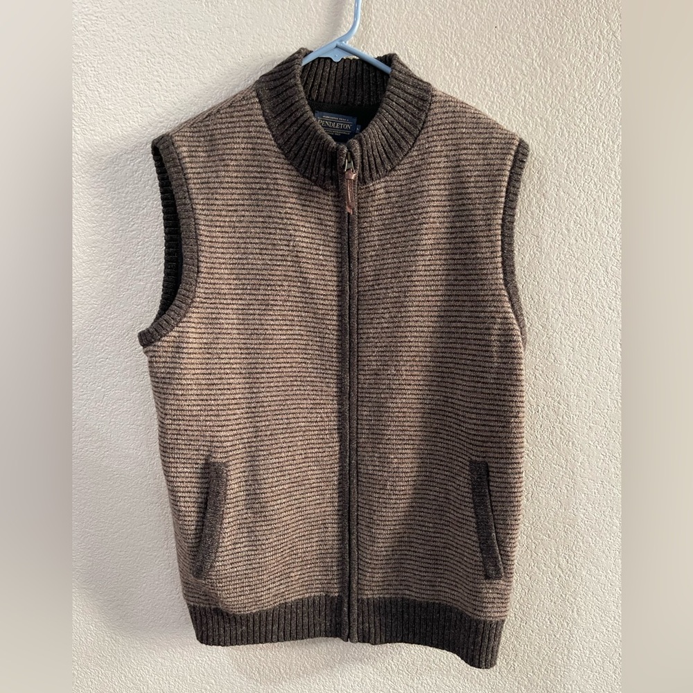 Pendleton Shetland collection sweater vest men’s large - Picture 2 of 11